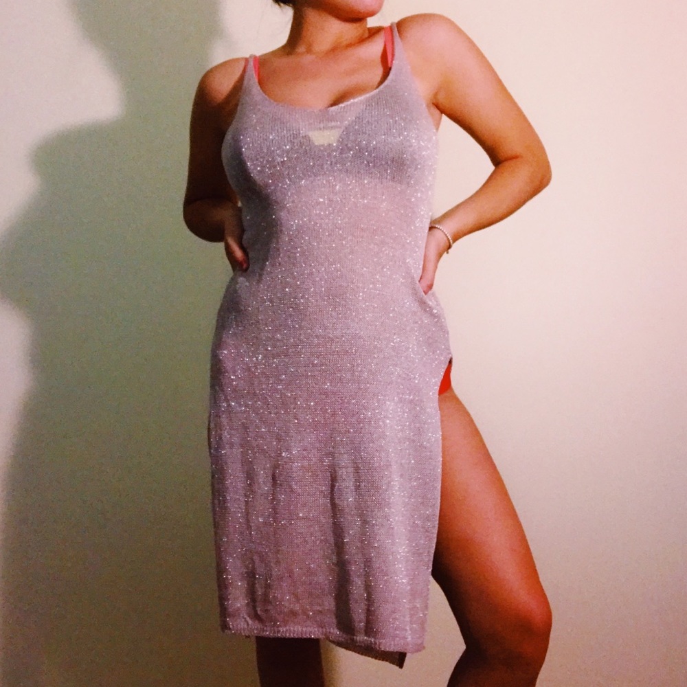 Sparkle bathing suit cover up dress